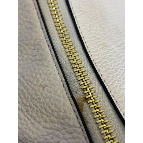 Coach Pebble Leather Cream Multi-Color Shoulder Bag With Gold Hardware - Picture 10 of 14